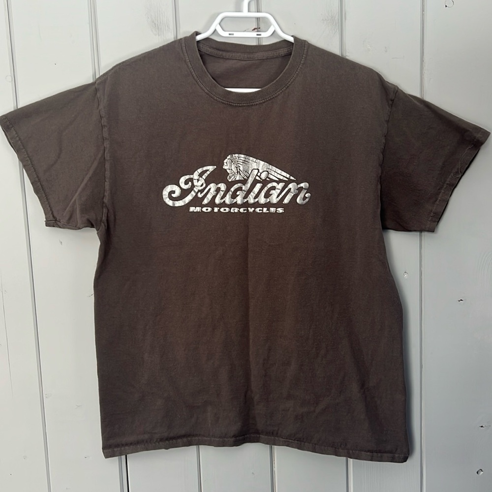Indian Motorcycles T-shirt Brown Men’s Size Medium
